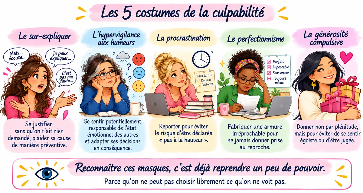 5 costumes culpabilite version legere